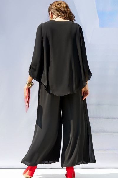 Блуза, брюки Vittoria Queen 16683/2 черный - фото 3
