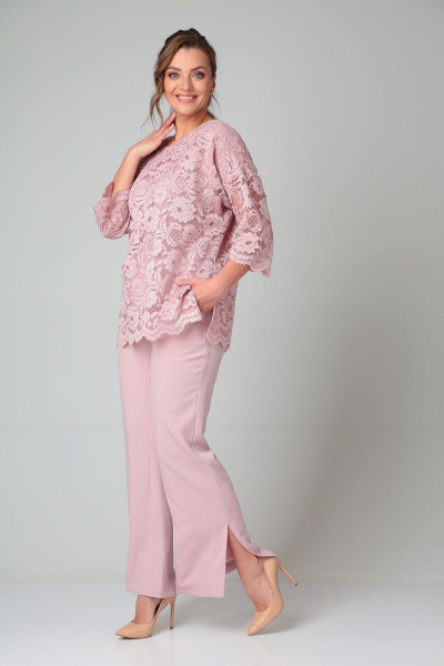 Блуза, брюки Michel chic 1318 светло-розовый - фото 5