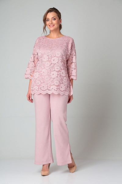 Блуза, брюки Michel chic 1318 светло-розовый - фото 1