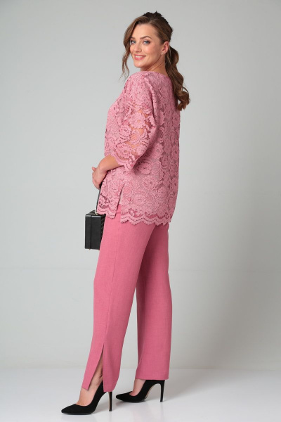 Блуза, брюки Michel chic 1318 розовый - фото 2