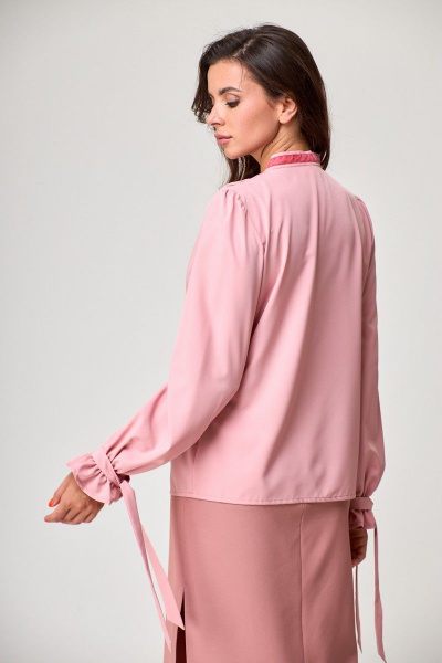 Блуза Anelli 828 розовый - фото 3