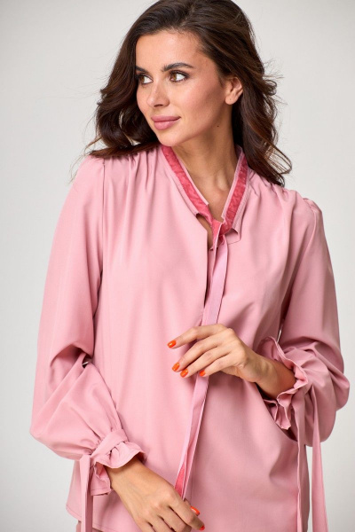 Блуза Anelli 828 розовый - фото 2