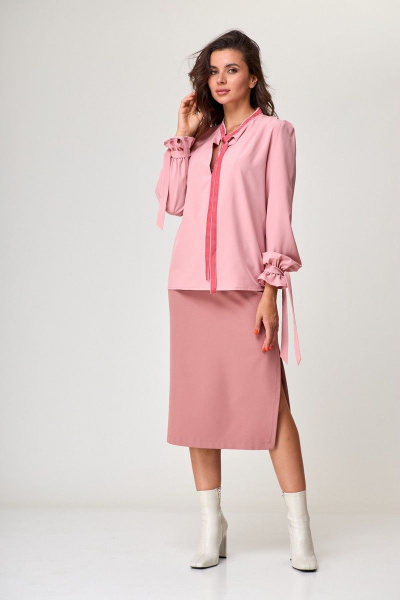 Блуза Anelli 828 розовый - фото 6