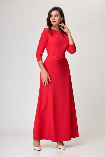 Платье Anelli 268 красный - фото 2