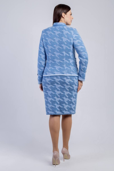 Жакет, юбка Bonadi М-1608 голубой - фото 2