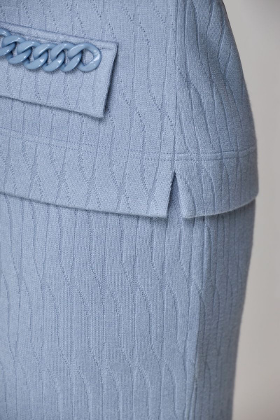 Туника, юбка Мишель стиль 1079 голубой - фото 4
