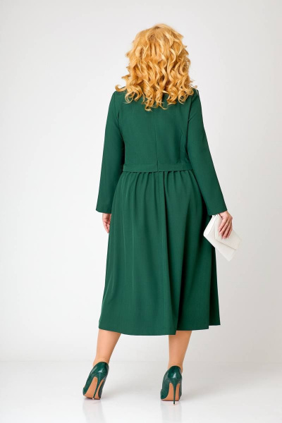 Платье Swallow 619 темно-зеленый - фото 7