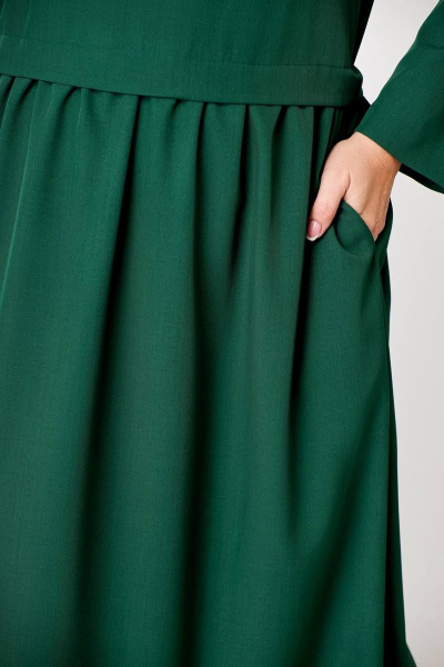 Платье Swallow 619 темно-зеленый - фото 6