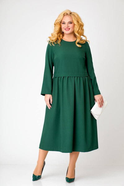 Платье Swallow 619 темно-зеленый - фото 4