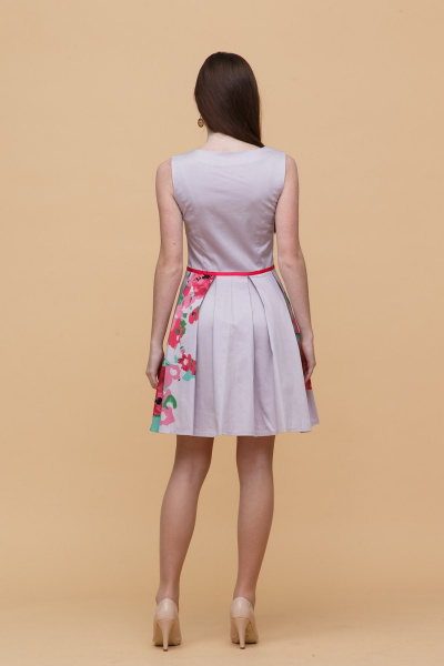 Платье Domna 411 сиреневый,розовый - фото 2