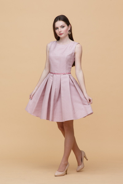 Платье Domna 410 светло-розовый - фото 1