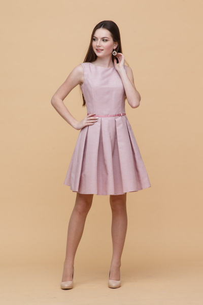 Платье Domna 410 светло-розовый - фото 2