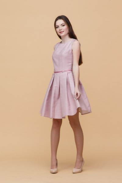Платье Domna 410 светло-розовый - фото 4