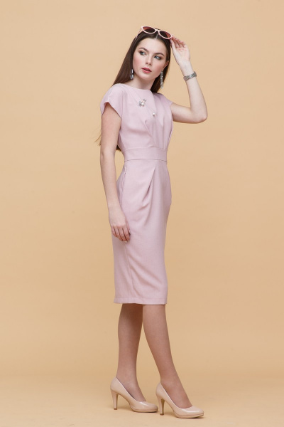 Платье Domna 479 бледно-розовый - фото 3