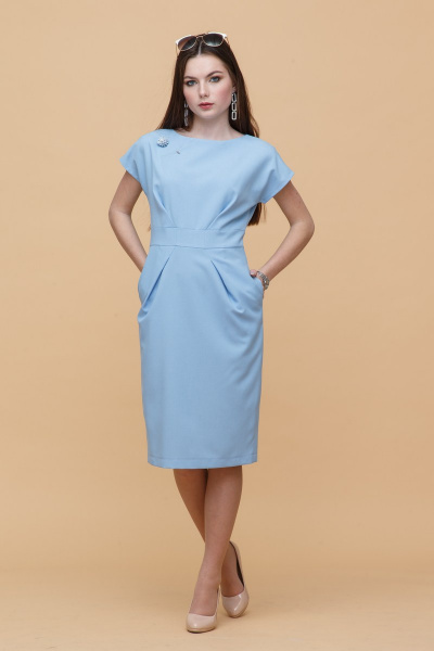 Платье Domna 478 голубой - фото 2