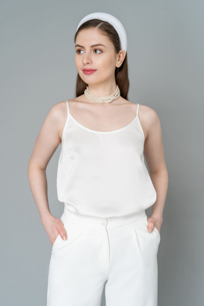 Блуза Elema 2К-7812-2-164 белый - фото 1