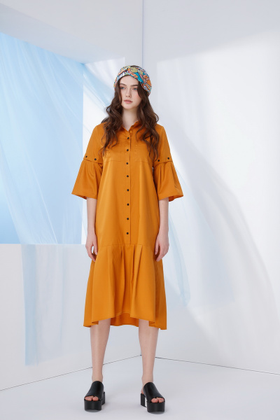 Платье Prestige 3662/170 оранжевый - фото 3