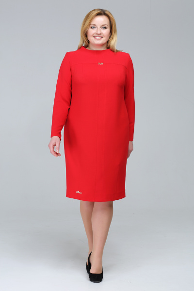 Платье Tellura-L 1290 красный - фото 1