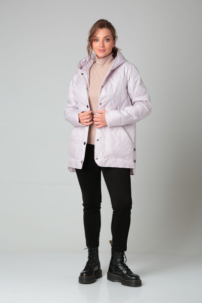 Пальто Modema м.1034/5 кремово-розовый - фото 1