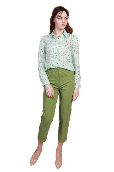 Блуза BELAN textile 2310 зеленый - фото 3