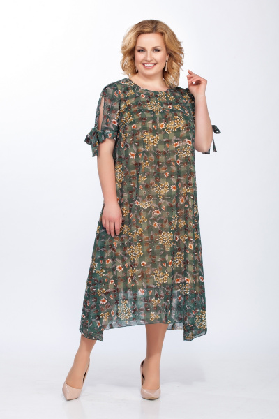 Платье Tellura-L 1438 зеленый - фото 1