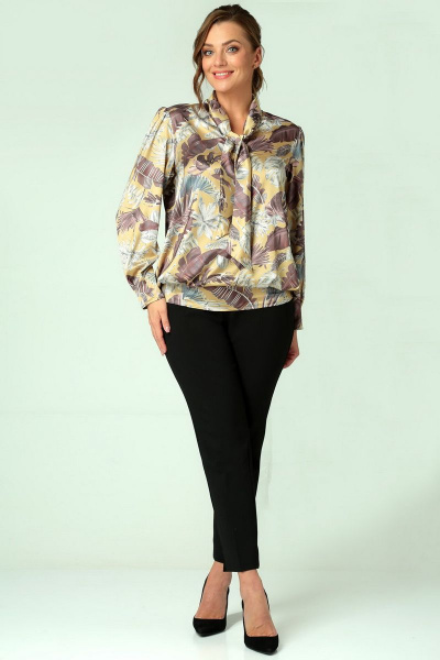 Блуза Таир-Гранд 62415 коричневый - фото 2