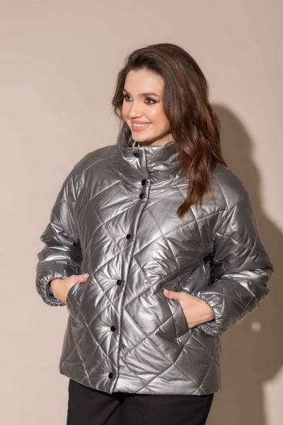Куртка Angelina 724 серебро - фото 2