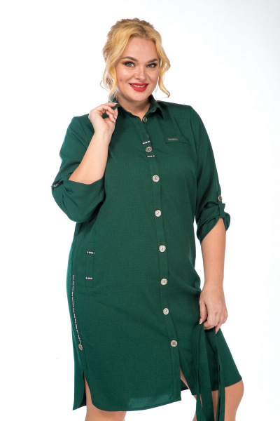 Платье SOVITA M-857 зеленый - фото 3