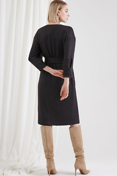 Платье Moveri by Larisa Balunova 5042D серый_меланж - фото 4