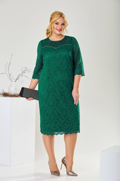 Платье Romanovich Style 1-2419 зеленый - фото 1