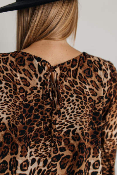 Платье Amberа Style 1005-2022С леопард - фото 4