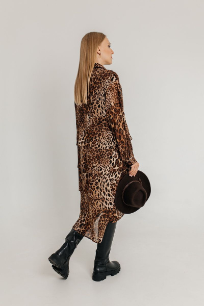Платье Amberа Style 1021-2022С леопард - фото 2