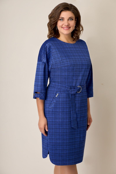 Платье VOLNA 1257 васильково-синий - фото 1