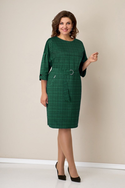 Платье VOLNA 1257 изумрудно-зеленый - фото 1