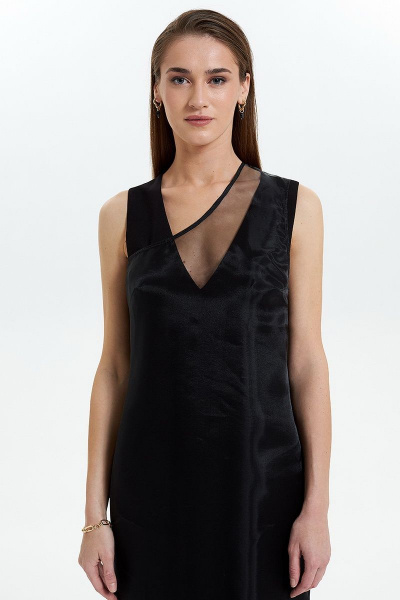 Платье Moveri by Larisa Balunova 5198D черный - фото 2