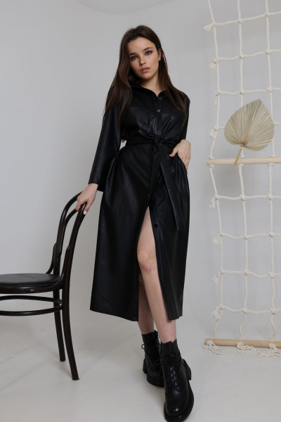 Платье AMORI 9606 черный - фото 3