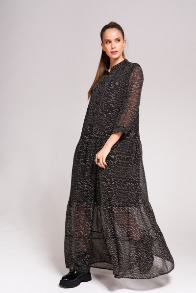 Платье KaVaRi 1001.1 темно-коричневый - фото 4