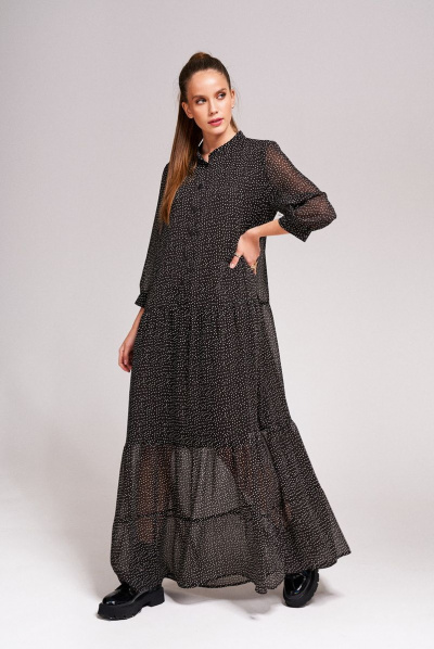 Платье KaVaRi 1001.1 темно-коричневый - фото 1