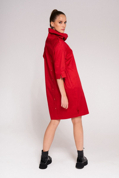 Платье KaVaRi 1004.2 красный - фото 3