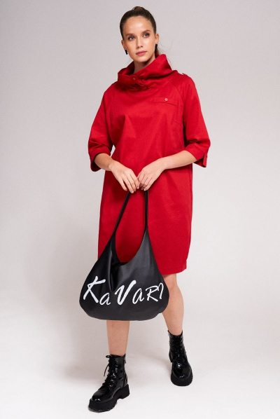 Платье KaVaRi 1004.2 красный - фото 1