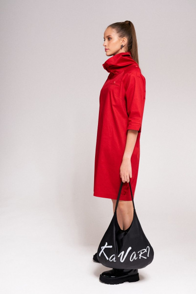 Платье KaVaRi 1004.2 красный - фото 2
