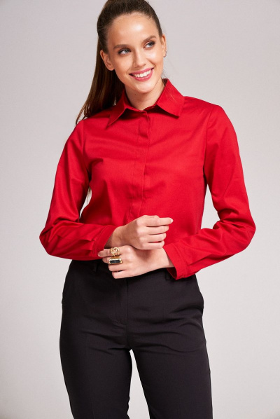 Рубашка KaVaRi 4001.3 красный - фото 2
