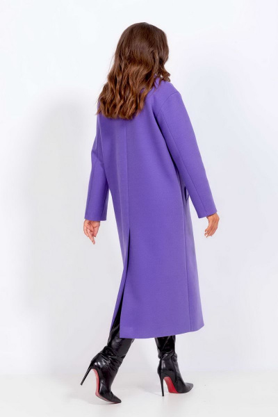 Пальто Mislana 855 фиолет - фото 6