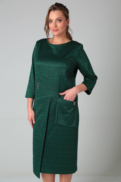 Платье Rishelie 908 зеленый - фото 4