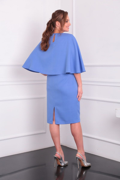 Платье Lady Line 532 голубой - фото 2