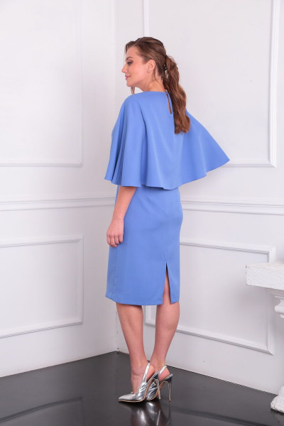 Платье Lady Line 532 голубой - фото 8