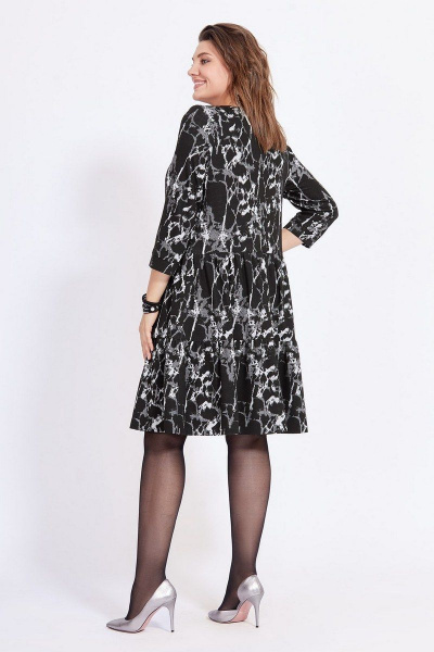 Платье Милора-стиль 822 черно-белый - фото 2