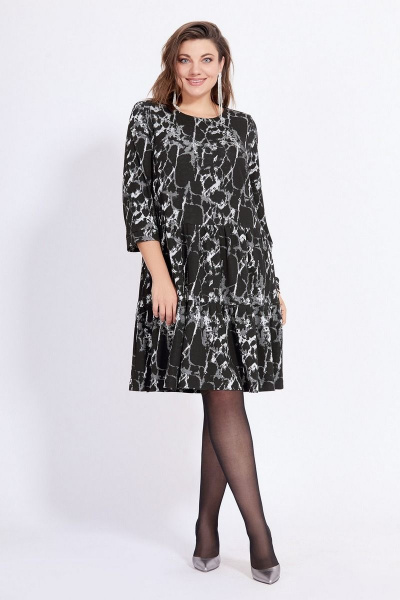 Платье Милора-стиль 822 черно-белый - фото 1