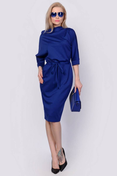 Платье PATRICIA by La Cafe F14980 синий - фото 1