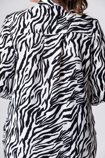 Блуза, брюки EVA GRANT 214 черный+белый - фото 7